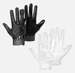 2-Pack Sticky Football Receiver Gloves (Black and White)