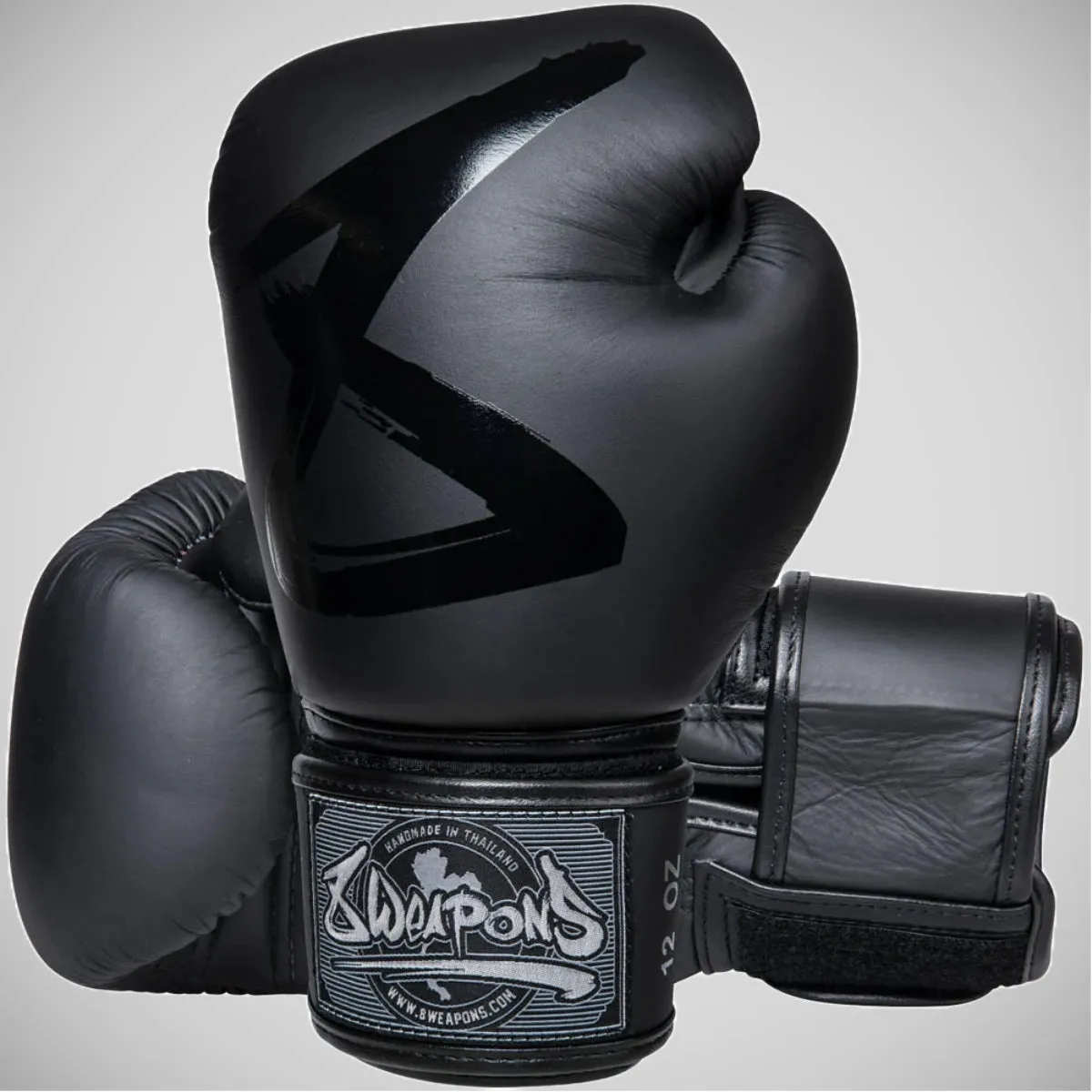 8 Weapons Big 8 Premium Boxing Gloves Black/Black