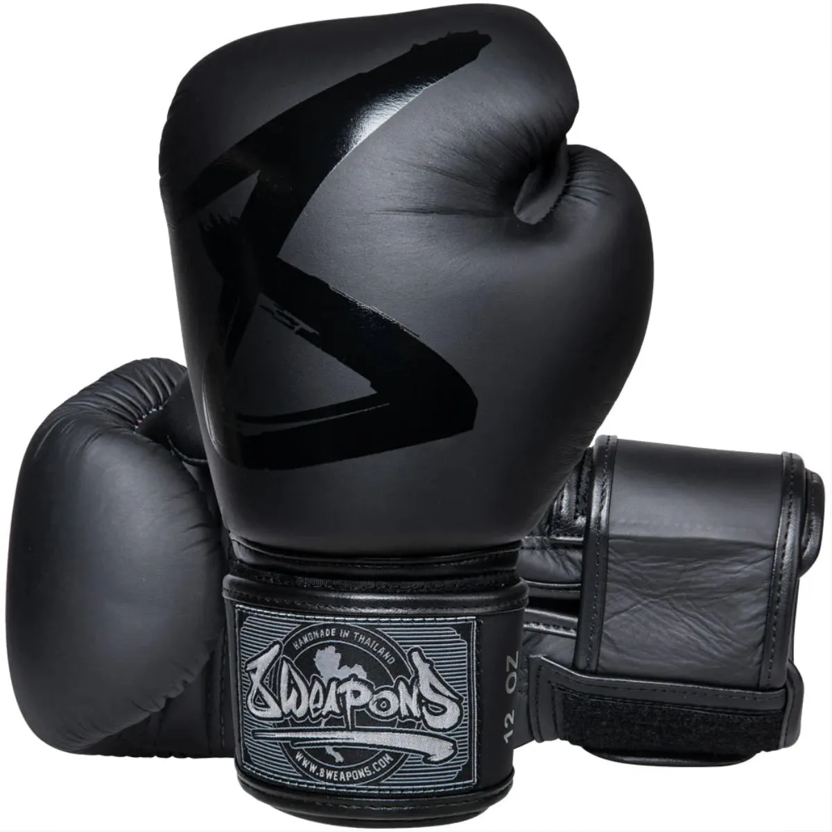 8 Weapons Big 8 Premium Boxing Gloves Black/Black