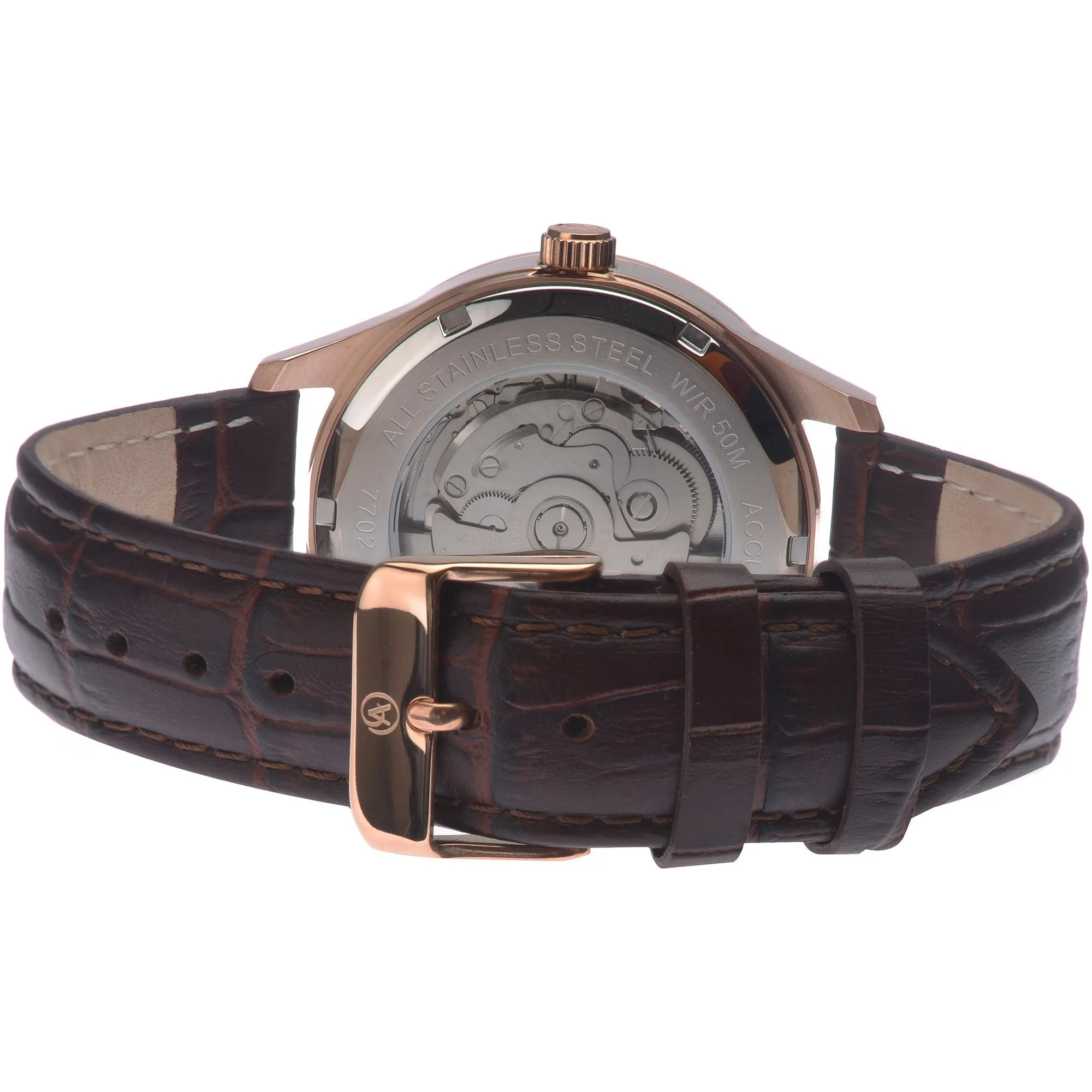 Accurist 7702 Mens Brown Watch