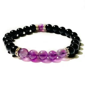 Amethyst Beaded Bracelet