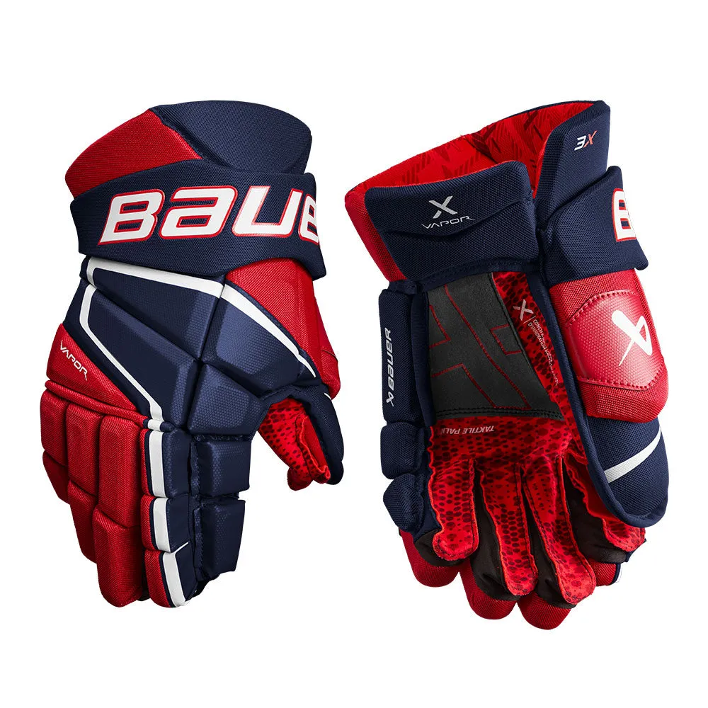 BAUER VAPOR 3X SENIOR HOCKEY GLOVES