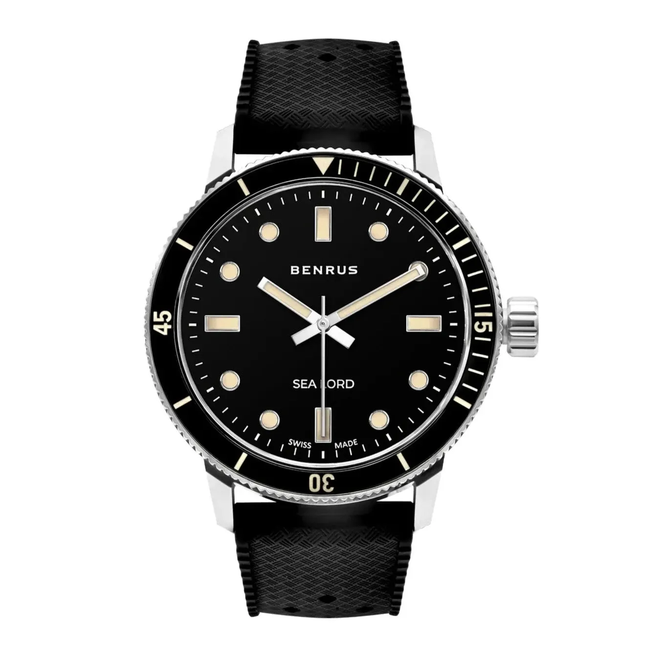 Benrus Men's Sea Lord Dive Watch Black