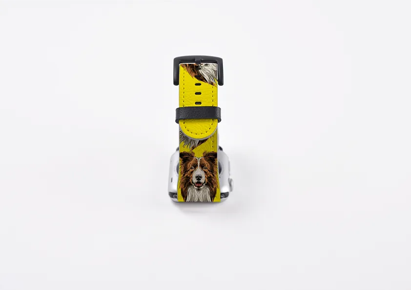 Border Collie Mell Yellow Apple Watch Strap