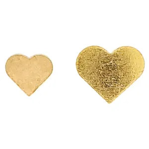 Brass Blank Heart Pendant / SBB0233