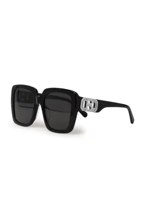 Briana Acetate Sunglasses - Silver