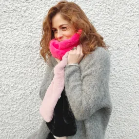 Bright Colour Faux Fur Scarf