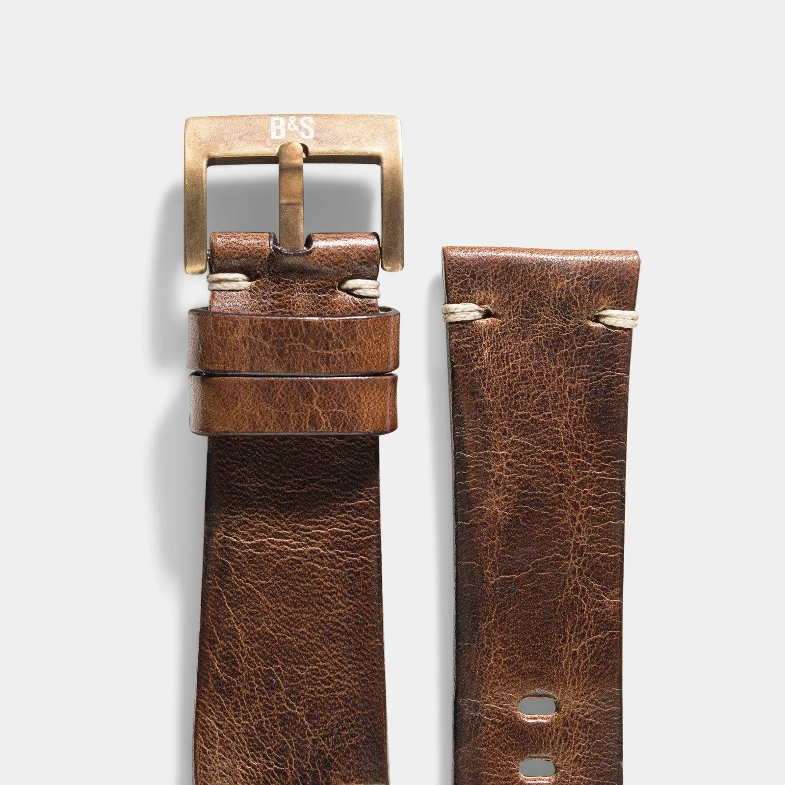 Bronze Perfect Match Siena Leather Watch Strap