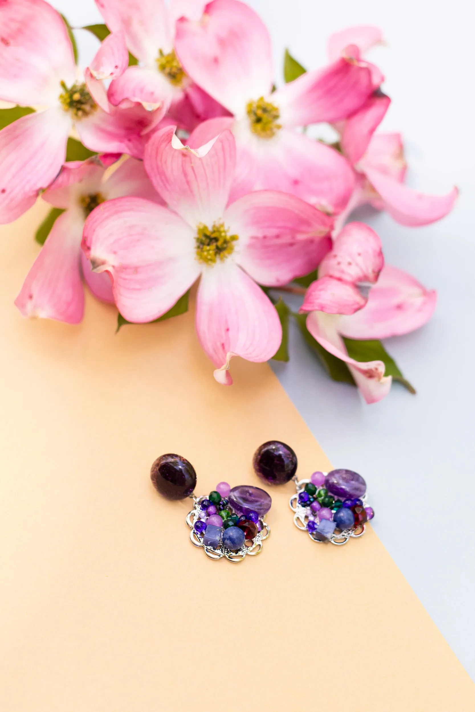 Charoite Earring