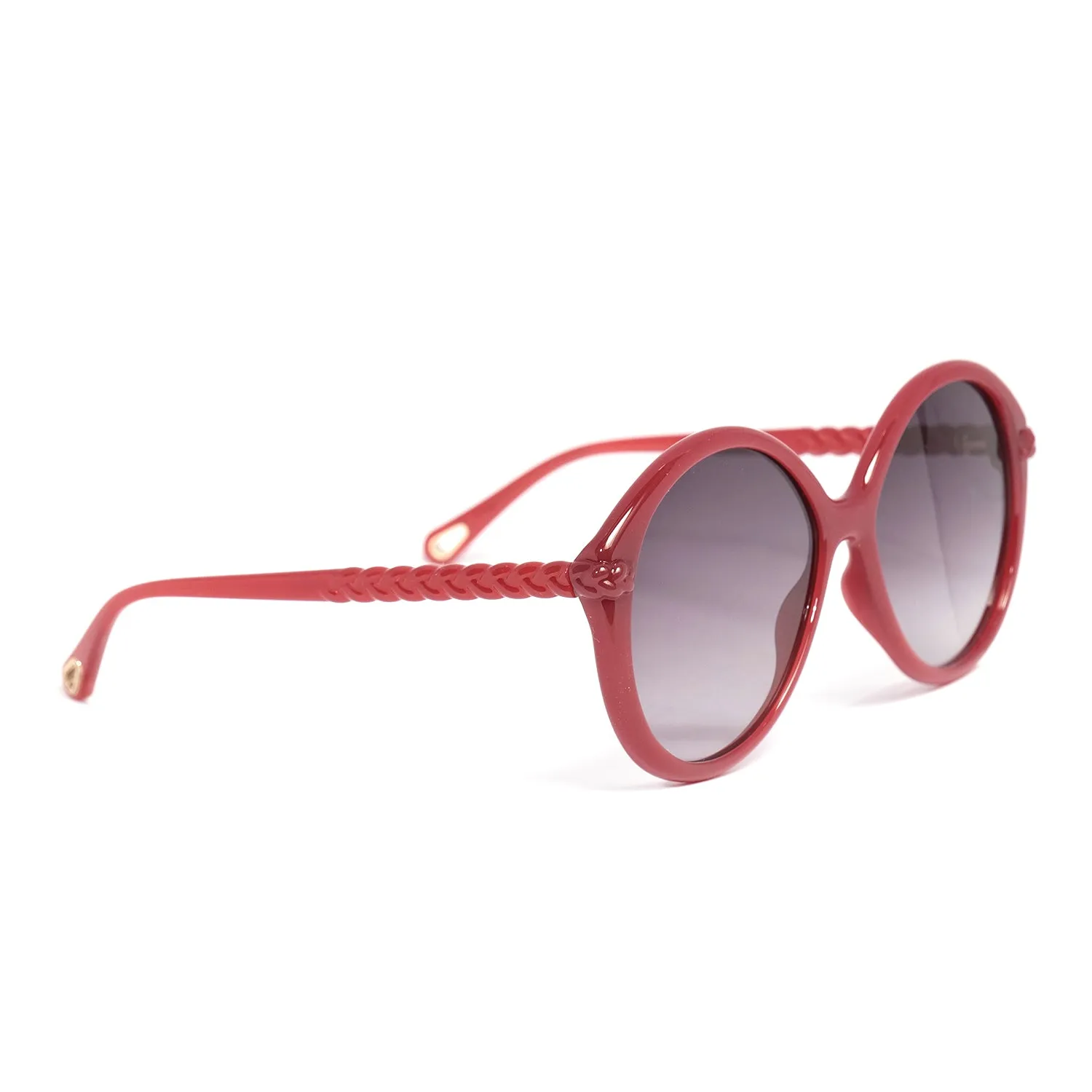 CHLOE SUNGLASSES IN ORANGE-GREY