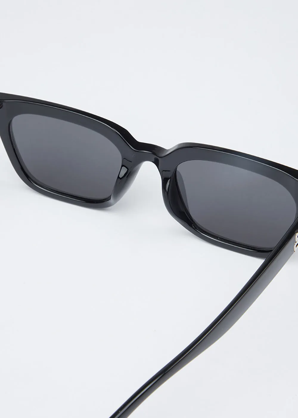 Eclipse Black Unisex Square Sunglasses