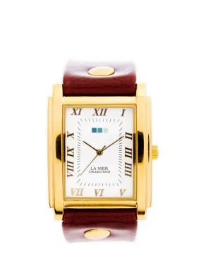 Gold Square Oversize Watch