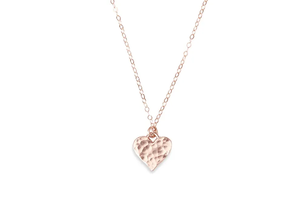 Hammered Heart Necklace