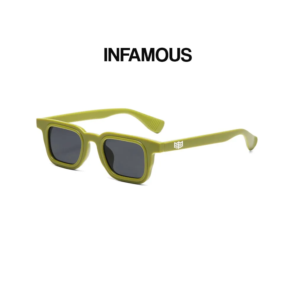 Infamous - Chartreuse & Black Sunglasses