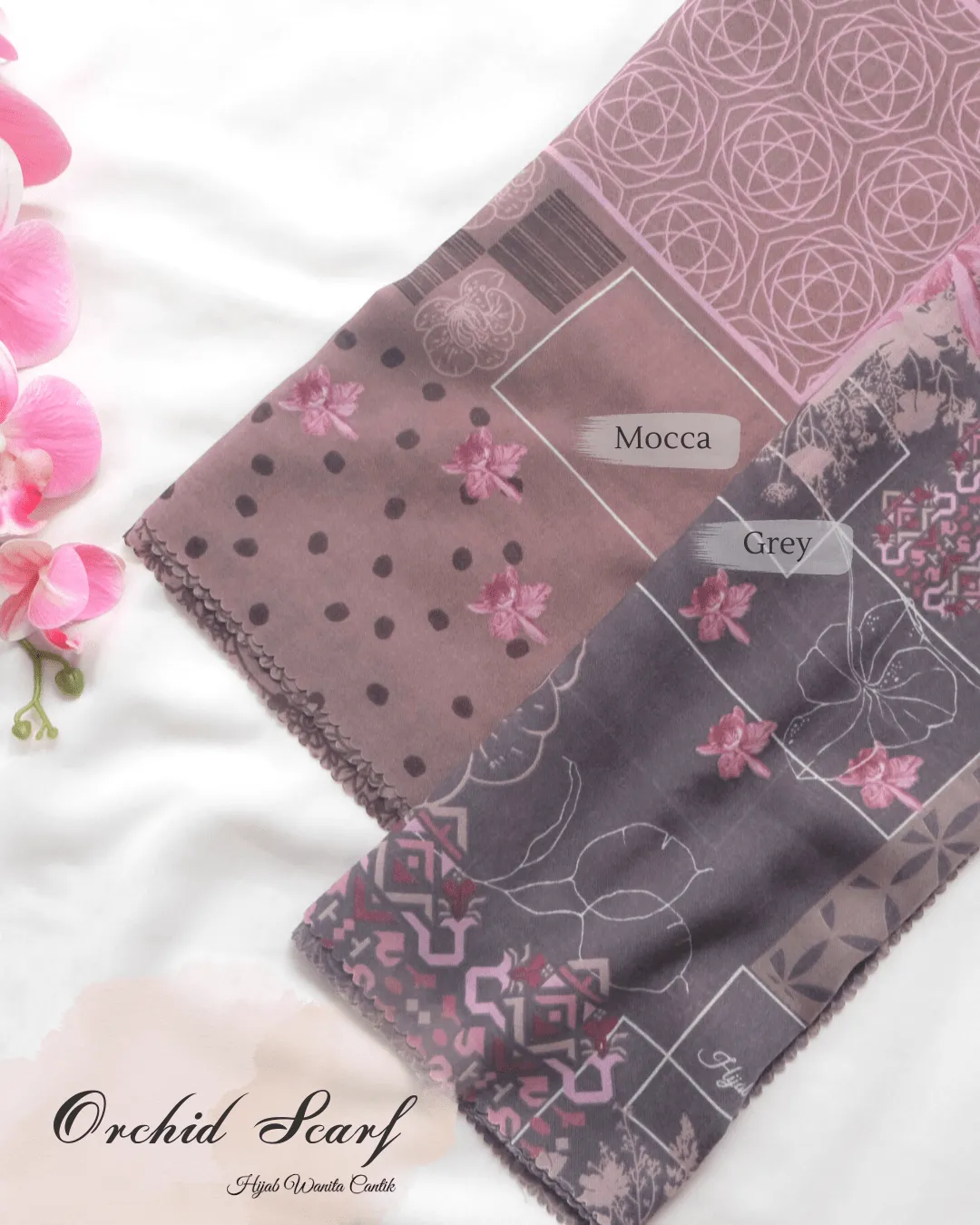 Orchid Scarf - RC23.2 Grey