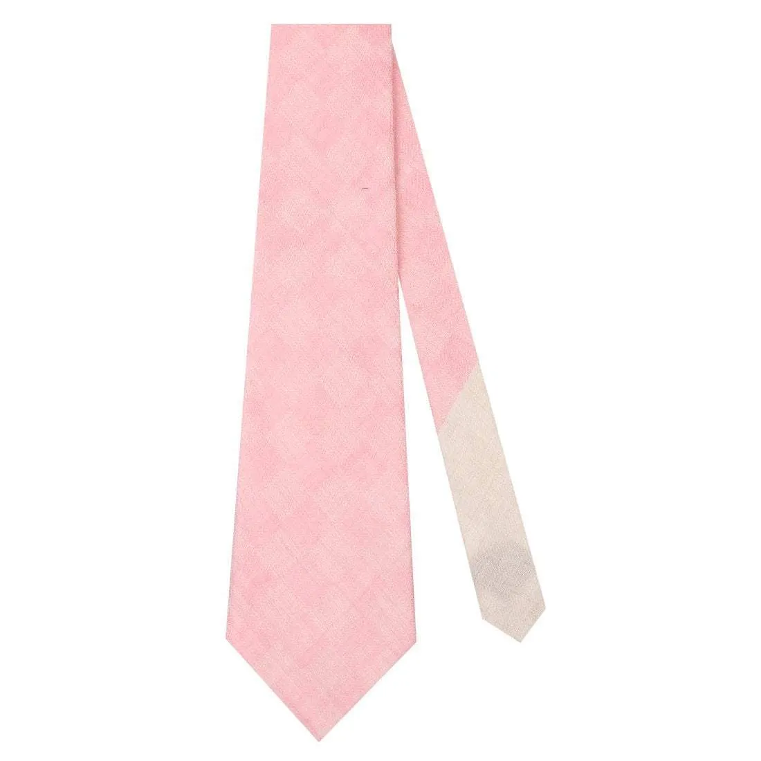 Pashtush Mens  Necktie, Checkered Design, Free Size, Debonair Pink