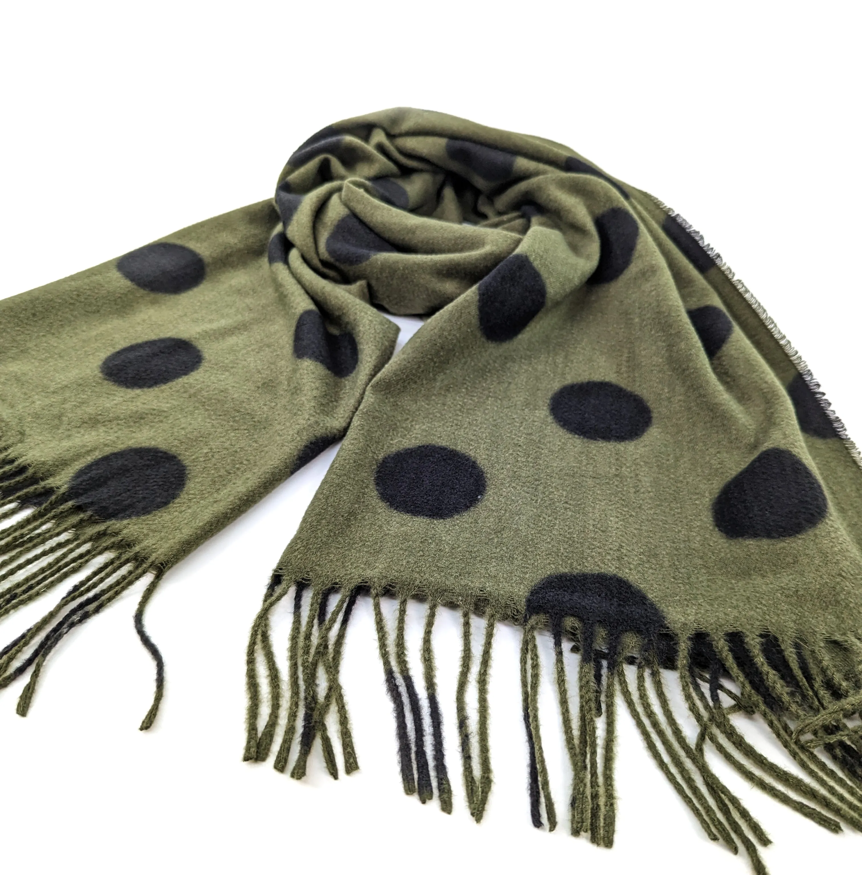 Polka Dot Pashmina Style Scarf