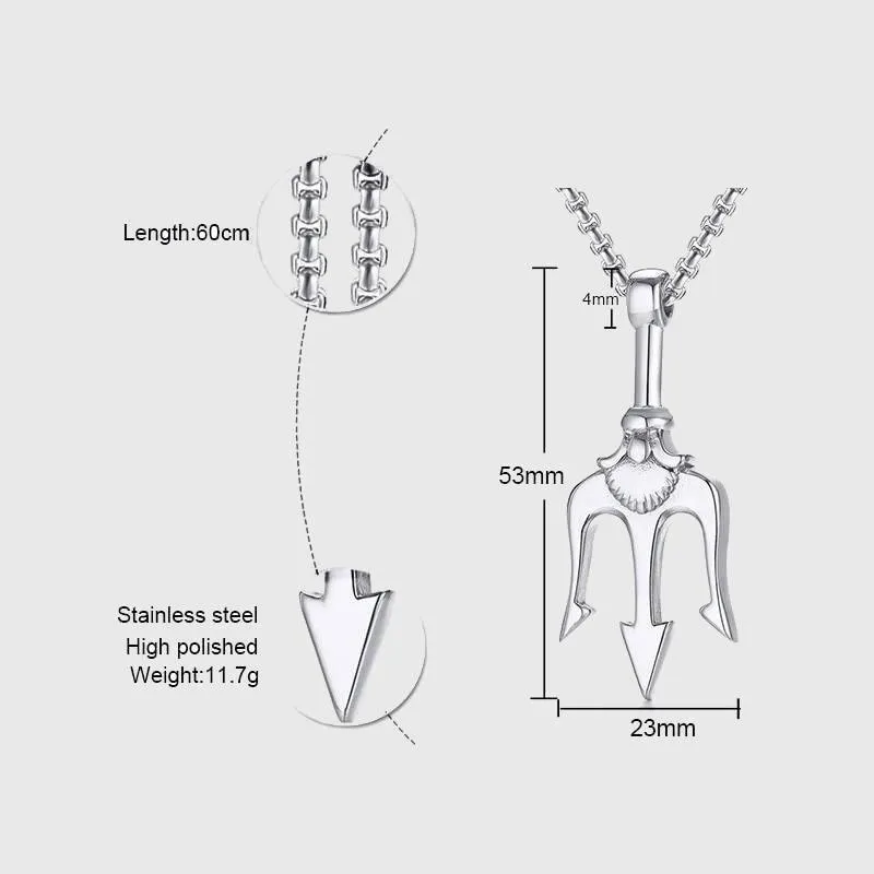 Poseidon's Trident Necklace