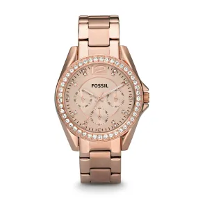 Riley Multifunction Rose-Tone Stainless Steel Watch