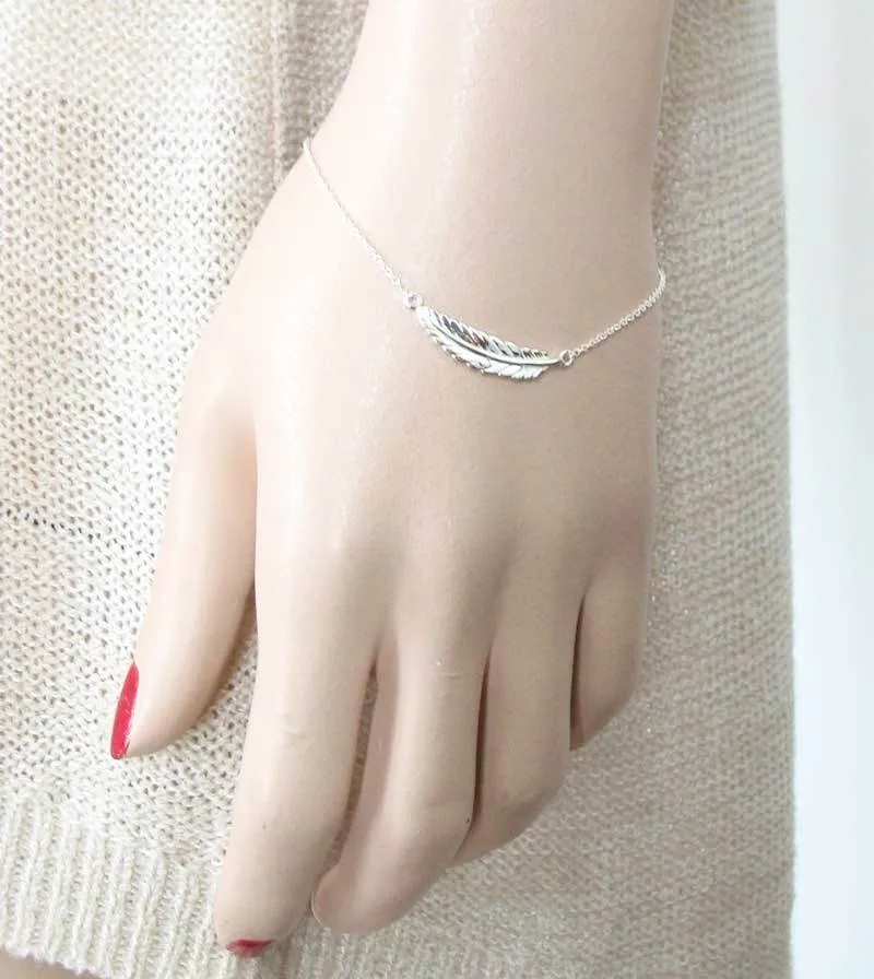 Sideways Feather Bracelet