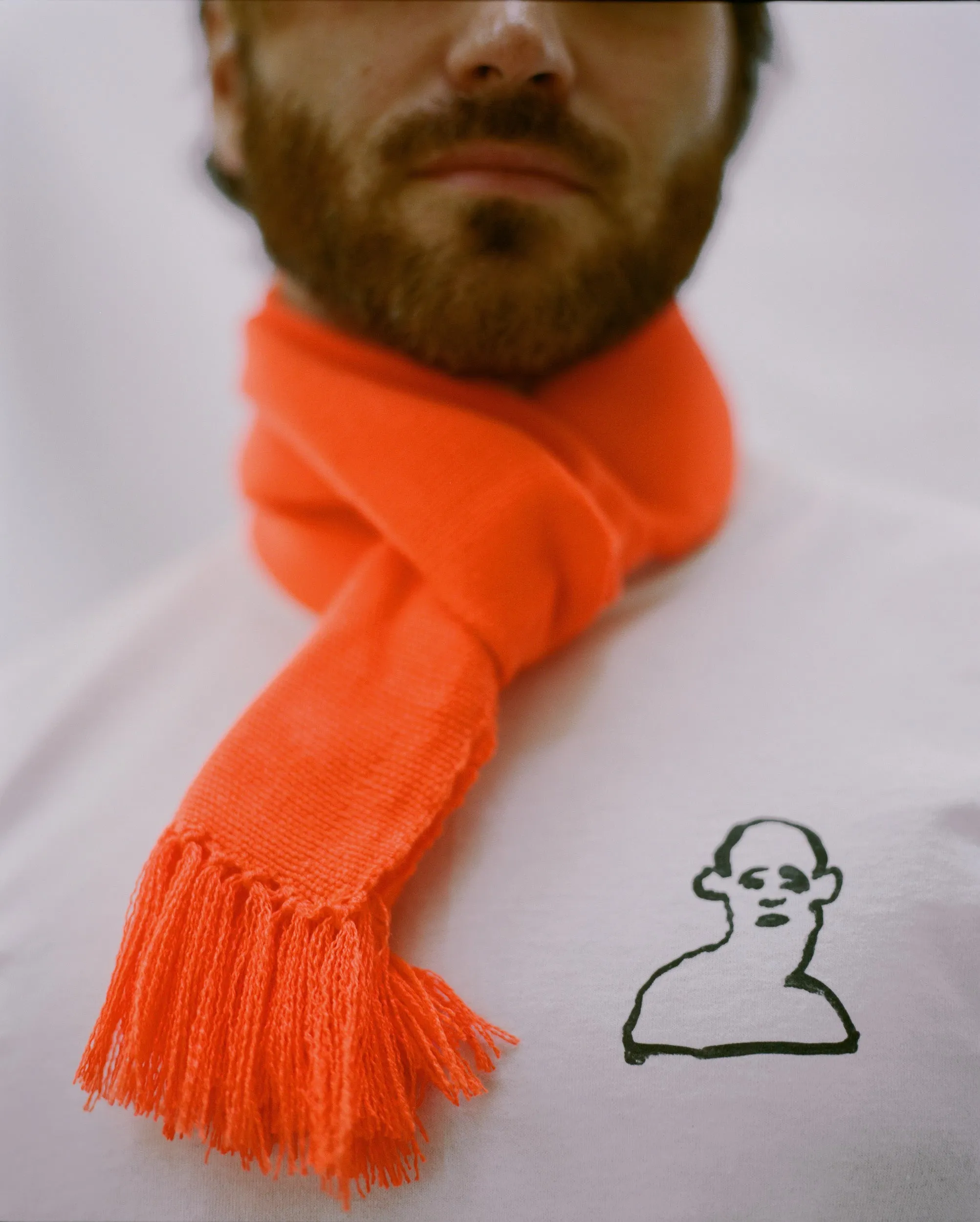 Woven Scarf - Fluo Orange